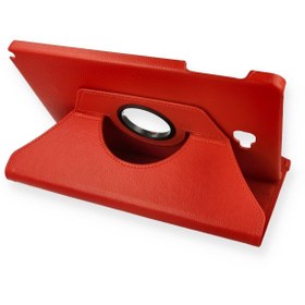 Resim HappyCase Samsung Galaxy P580 Tab A 10.1 Kılıf 360 Tablet Dönerli Kılıf - Kırmızı 