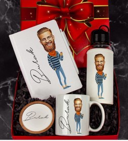 Resim Ejoya Kişiye Özel Karikatür Tasarım Hediye Paketi 96616 