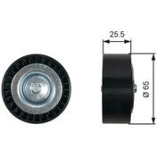 Resim GATES ALTERNATOR GERGI RULMANI DUCATO 2,0D 11= LINEA 1,6 DMULTIJET 09= DOBLO 1,6 2,0 DMULTIJET 10= 