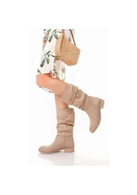 Resim Plod Bej Süet Çizme Bej 