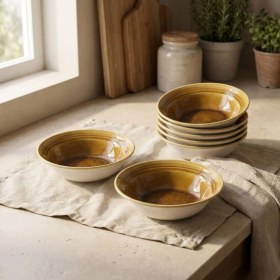 Resim Güral Porselen Valeron 6 Adet Çorba Kasesi Reaktif Saura Vr 137 