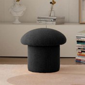 Resim Mantar Puf Mushroom Renkli Puf Teddy Kumaş Bench 