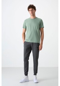 Resim Tommy Life Rory Antrasit Melanj Jogger Erkek Eşofman Alt - 84909 Antrasit - Melanj 