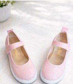 Resim Simli Toz Pembe Ortopedik Kız Babet 