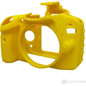 Resim EasyCover Nikon D3200 Silikon Kılıf ECND3200Y(Sarı) 