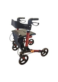 Resim We Chem Witra İthal Kırmızı Aluminyum Rolatör Tekerlekli Rollator Yürüteç Hasta Yaşlı Yürütec Standart 