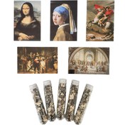 Resim 1 Adet Mini Yapboz 150 Parça - Mona Lisa, İnci Küpeli Kız, Gece Nöbetçisi, Napolyon Alpleri Geçerken, Atina Okulu | 15x10cm/4x6in Deney Tüpü Şeklinde Sanat Puzzle | Sanat Severler İçin Koleksiyonluk Hediye, Sanatsal Dekorasyon, Detaylı İşçilik 