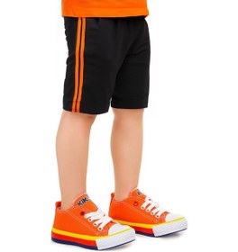 Resim Kiko Kids Tinna Bağcıklı Erkek Bebek Keten Spor Ayakkabı Turuncu 