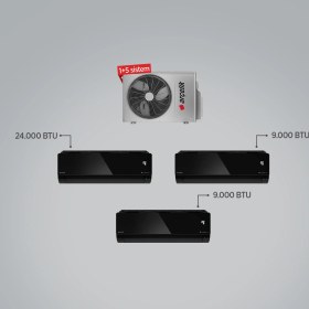 Resim Arçelik ZM30105 A++ 24+9+9 BTU Iç - 30000 BTU 1+5 Multi Inverter Klima 