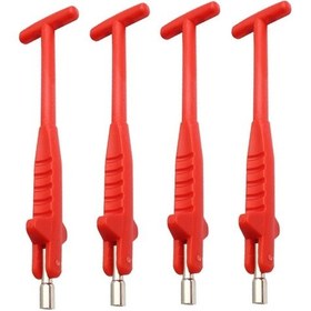 Resim Sones 4 Pcs Araba Valf Kolu Valf Değiştirme Çektirme Lastik Tamir Aleti, Stil: Plastik Saplı 