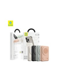 Resim 10000 Mah Magsafe Powerbank 15 W Kablosuz 20 W Pd Type-c Hızlı Şarj Standlı Manyetik Yedek Batarya Siyah 