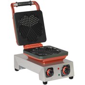Resim OMAKE Kare Waffle Makinesi Kalp Çiçek Ø220 