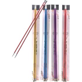 Resim Metalize Çift Renk Şiş 35 cm 4,5 Numara (Renk Stoğa Göre) 