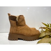 Resim Taba Rengi Içi Yünlü Bootie 