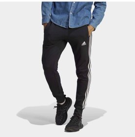 Resim Adidas Essentials French Terry Tapered Cuff 3 Stripes Erkek Eşofm 001 