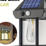Resim 1 adet Güneş Enerjili Hareketli Dış Mekan Işıkları, 3 Modlu Ev Güneş Işıkları, Ön Kapı, Arka Bahçe, Garaj, Güverte için Güneş Duvar Işıkları (Sıcak Beyaz) 
