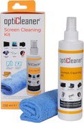 Resim Opticleaner Ekran Temizleme Seti 250 ml (MİKROFİBER BEZ HEDİYE) Laptop, Tablet, Tv, Telefon, Gözlük, Kamera 