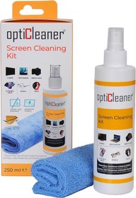 Resim Opticleaner Ekran Temizleme Seti 250 ml (MİKROFİBER BEZ HEDİYE) Laptop, Tablet, Tv, Telefon, Gözlük, Kamera 