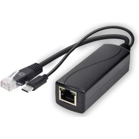 Resim Hkbtm Poe Splitter 48V-57V 5V Type-C 2.4A Çıkışlı RJ45 Güç Ayırıcı 