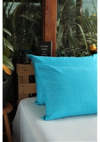 Resim Alla Turca Ranforce 2li Yastık Kılıfı - Turkuaz 
