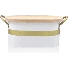 Resim Rossev Galvin Ekmek Saklama Kabı Beyaz 