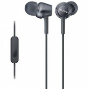 Resim SONY MDR-EX250AP MİKROFONLU KULAK İÇİ KULAKLIK SİYAH 