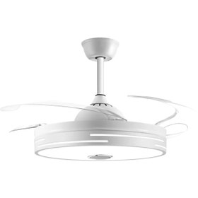 Resim Mutlusan Aydınlatmalı Tavan Vantilatörlü Bluetoothlu Uzaktan Kumandalı Ses Sistemli Led Sarkıt 