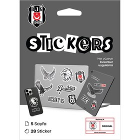 Resim Beşiktaş Gri Sticker Paketi 