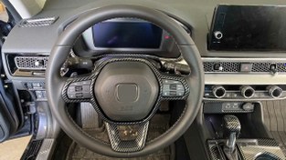 Resim Honda 2022 Civic Direksiyon Kaplama Seti 2 Parça - Karbon 