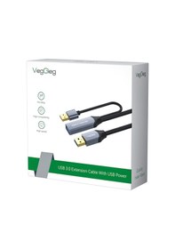 Resim Veggieg Usb 3.0 Uzatma Kablosu Sinyal Güçlendirici Extender Destekli Usb-a Uzatıcı Kablo 20 Metre 