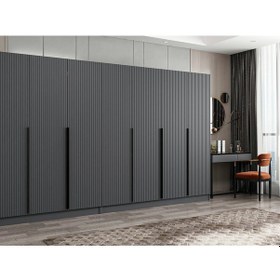 Resim Kale Plus 7 Mebran Kapaklı 4ç Dolap Antrasit Mebran 210cm Antrasit 