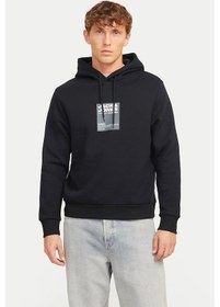 Resim Jack & Jones Jcoterrain Erkek Sweat 12271202 Siyah 