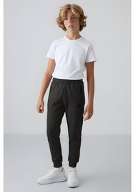 Resim Tommylife Antrasit Melanj Erkek Çocuk Jogger Fermuarlı Cep Standart Kalıp Manşetli Eşofman Alt - 64042 Antrasit Melanj 