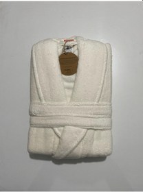 Resim Özdilek Casual Şalyaka Bornoz Krem L Krem 