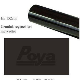 Resim Koyu Siyah Cam Filmi 152Cm X 5M - Dark Black %15 