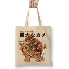 Resim Baskı Dükkanı Super Mario Coopa Bez Çanta Uzun Saplı 