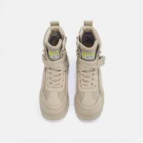 Resim Buffalo Kadın / Kız Oxford ( Klasik) 1622065 ASPHA COM1 - VEGAN NUBUCK/NYLON - Beige 