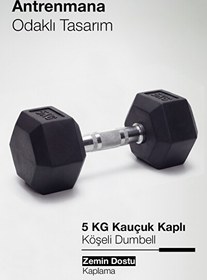 Resim Proforce Çelik Ağırlık Metal Tutma Yerlerine Sahip Tekli Dambıl - 5 KG Tekli 