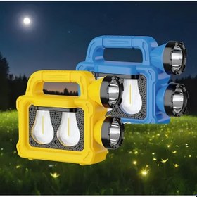 Resim Powermaster Pm-26930 Solar Panelli 6 Işık Modlu Powerbank Özellikli 2400mah Type C Giriş 5v Led Kamp Feneri 