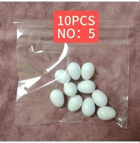 Resim Gateesat 10 Adet Yumurta Muhabbet Kuşu Kanarya Sülün Sultan Papağanı Yapay Yumurta 