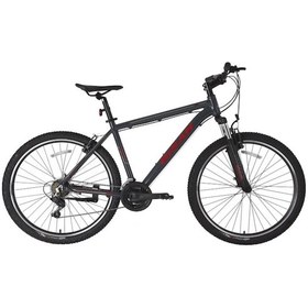 Resim Bisan Atlas 26 V Fren 43 Cm Parlak Gri Kırmızı Mtb Dağ Bisikleti Gri - Kırmızı 