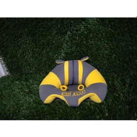 Resim Kişiye Özel Bebek Destek Oturma Minderi Bebeyatmaz - Gri Sarı 