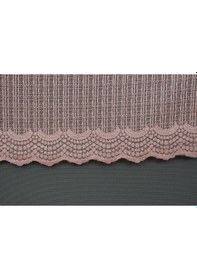 Resim Dar Etek Gül Kurusu Renk Hazır Dikilmiş Pileli Fon Perde 75x260 C Gülkurusu 