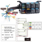 Resim Hightower 1 Adet Ncouuocn 6 Yollu Röle Sigorta Kutusu Oto Abs Malzeme 36v Kablo Olmadan 