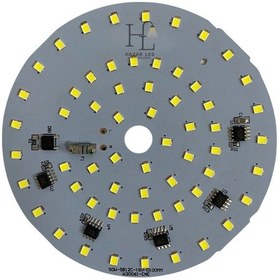 Resim 220 Volt 50 Watt Smd 2835 Ledli Hazır Projektör Ledi Beyaz Yuvarlak Pcb Avize Ledi 
