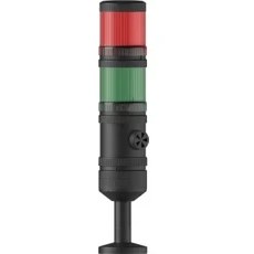 Resim Mesan Ø70 2 Kat Işıklı Kolon Multi LED Buzzer Tüp Montaj Ms 454 12-24VAC/DC 