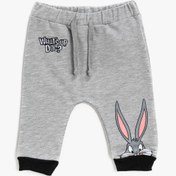 Resim Erkek Bebek Bugs Bunny Lisanslı Baskılı Beli Bağlamalı Eşofman Altı 