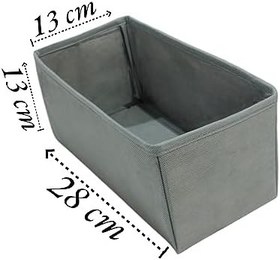 Resim Gri Çekmece İçi Düzenleyici Organizer - Çok Amaçlı Dolap İçi Kutu (28 * 13 * 13) 