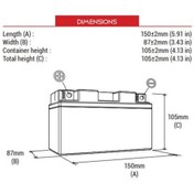 Resim Bs Battery Btx9 Sla Motosiklet Aküsü Sla Tipi 