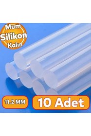 Resim Marka Kalın Mum Silikon Çubuk / Sıcak Silikon Mumu -30Cm 11.2Mm (10Adet) 